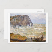 Stormy Zee in É tretat | Monet | Briefkaart (Voorkant / Achterkant)