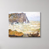 Stormy Zee in É tretat | Monet | Canvas Afdruk (Voorkant)