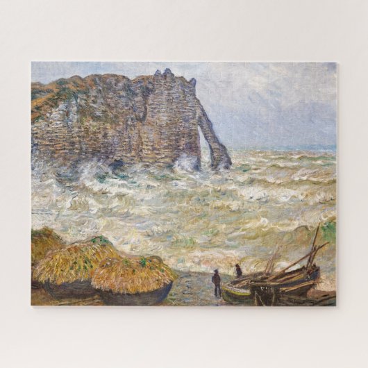 Stormy Zee in É tretat | Monet | Legpuzzel (Horizontaal)