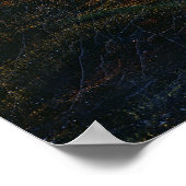 Stormy zee met vuurtoren poster (Hoek)