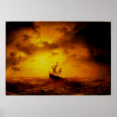 Stormy Zee Old Masterpart Natuur  Fine Art Poster (Voorkant)