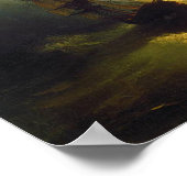 Stormy zee 's nachts, Aivazovsky Poster (Hoek)