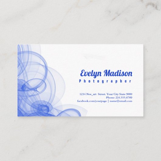 Stormy Zee Waves h7648 Visitekaartje (Achterkant)