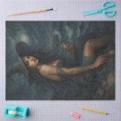 Stormy Zee Witch met Potion Dark Decoupage Tissuepapier (Craft)