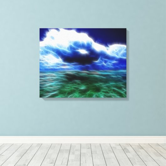 Stormy Zee Wrapped Canvas (Insitu (Houten vloer))
