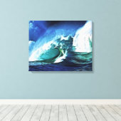 Stormy Zee Wrapped Canvas (Insitu (Houten vloer))