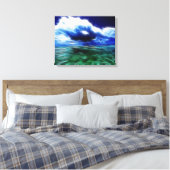 Stormy Zee Wrapped Canvas Afdruk (Insitu (Slaapkamer))