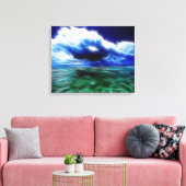 Stormy Zee Wrapped Canvas Afdruk (Insitu (Woonkamer))