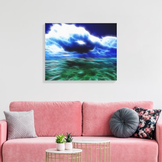 Stormy Zee Wrapped Canvas Afdruk (Insitu (Woonkamer))