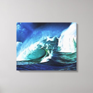Stormy Zee Wrapped Canvas Afdruk