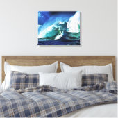 Stormy Zee Wrapped Canvas Afdruk (Insitu (Slaapkamer))