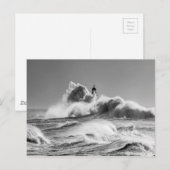 Stormy-Zeeen in Seaham Briefkaart (Voorkant / Achterkant)