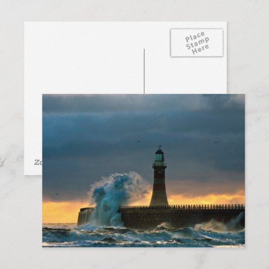 Stormy-Zeeen op het Briefkaart Roker (Voorkant / Achterkant)