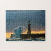 Stormy Zeeen op Roker Jigzaag Puzzle Legpuzzel (Horizontaal)