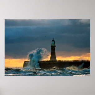 Stormy-Zeeen op Roker Poster/Print Poster