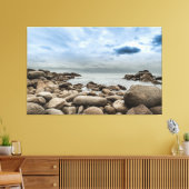 Stormy Zeeen Premium Wrapped Triptych Canvas (Insitu (Woonkamer))