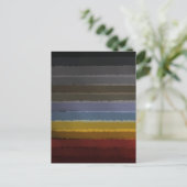 Stormy zoute Waterverf Pop van kleur Abstracte kun Briefkaart (Staand voorkant)