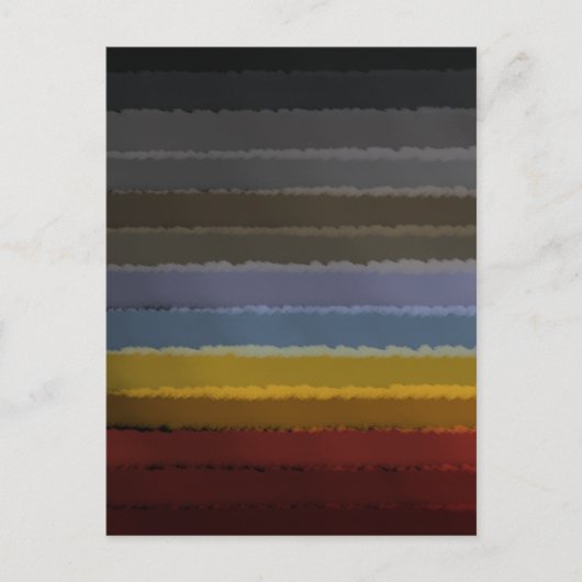 Stormy zoute Waterverf Pop van kleur Abstracte kun Briefkaart (Voorkant)