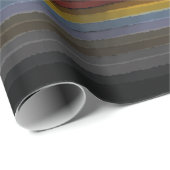 Stormy zoute Waterverf Pop van kleur Abstracte kun Cadeaupapier (Rol Hoek)