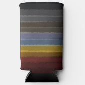 Stormy zoute Waterverf Pop van kleur Abstracte kun Seltzer Blikjeskoeler (Voorkant)