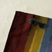 Stormy zoute Waterverf Pop van kleur Abstracte kun Strandlaken (In situ)