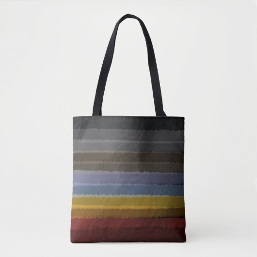 Stormy zoute Waterverf Pop van kleur Abstracte kun Tote Bag (Voorkant)