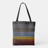 Stormy zoute Waterverf Pop van kleur Abstracte kun Tote Bag (Achterkant)