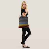 Stormy zoute Waterverf Pop van kleur Abstracte kun Tote Bag (Op model)