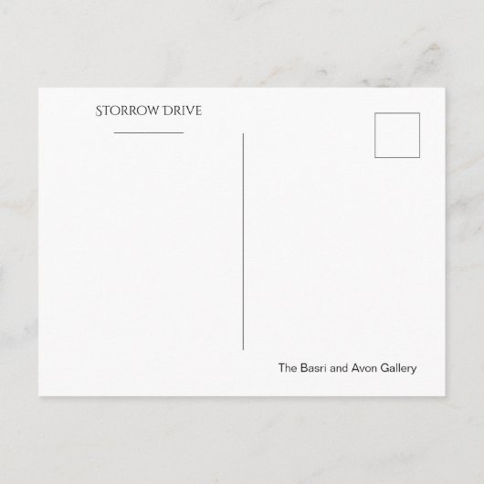 Storrow Drive, BOSTON Briefkaart (Achterkant)