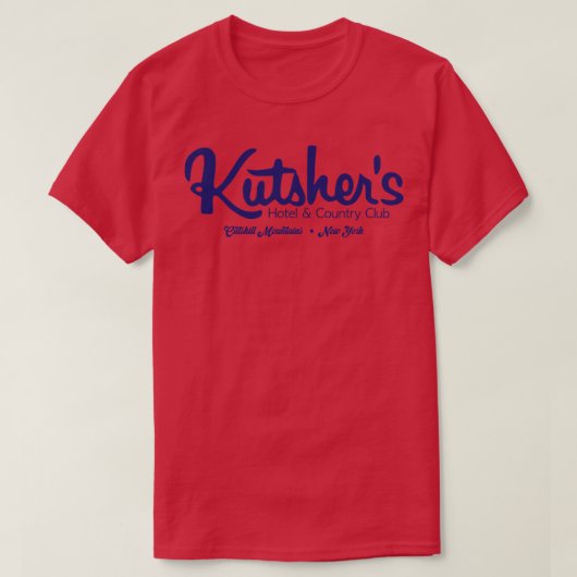 Stort Catskills Resort Kutshers Hotel en Land T-shirt (Design voorkant)