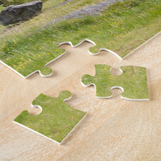 Stortdak in Noorse wildernis Legpuzzel (Zijkant)