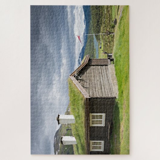 Stortdak in Noorse wildernis Legpuzzel (Verticaal)