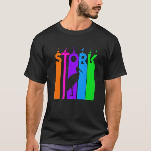 Stortel dierlijke regenboogbundel met Silhouette T-shirt (Voorkant)