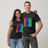 Stortel dierlijke regenboogbundel met Silhouette T-shirt (Unisex)