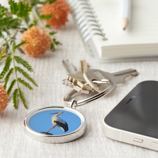 Stortel op paal sleutelhanger (Zijkant)