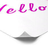 Stortend Baby Poster schilderen - Jouw tekst (Hoek)