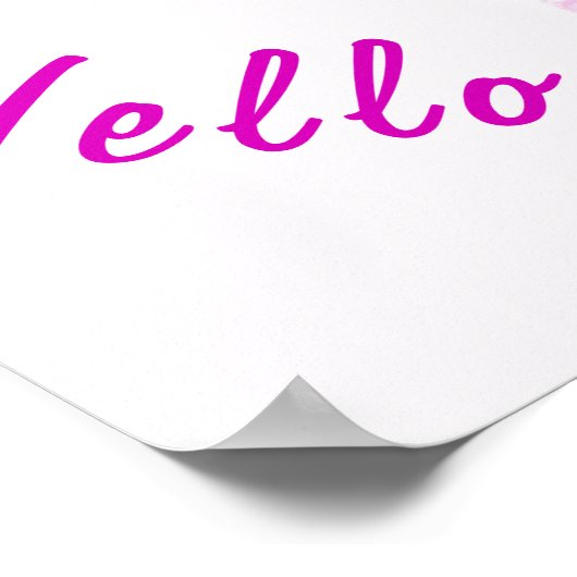 Stortend Baby Poster schilderen - Jouw tekst (Hoek)