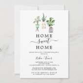 Stortende Planten Home Sweet Home Housewarming Par Kaart (Voorkant)