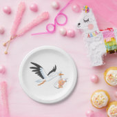 Storting met een Baby die eerst wordt geselfie Papieren Bordje (Feest)