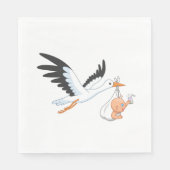 Storting met een Baby die eerst wordt geselfie Servet (Voorkant)