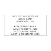 storting  zelfinktende stempel (Design)