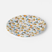 Stortplaats voor vuilophoping vrachtwagens Birthda Papieren Bordje (Gekanteld)