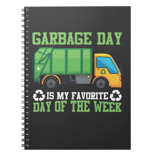 Stortplaats vuilnisafval notitieboek (Voorkant)