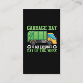 Stortplaats vuilnisafval visitekaartje (Voorkant)