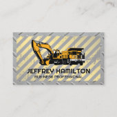 Stortplaatsvrachtwagen graafmachine | Staal | Waar Visitekaartje (Voorkant)