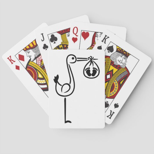 Stortpoten baby pokerkaarten (Achterkant)