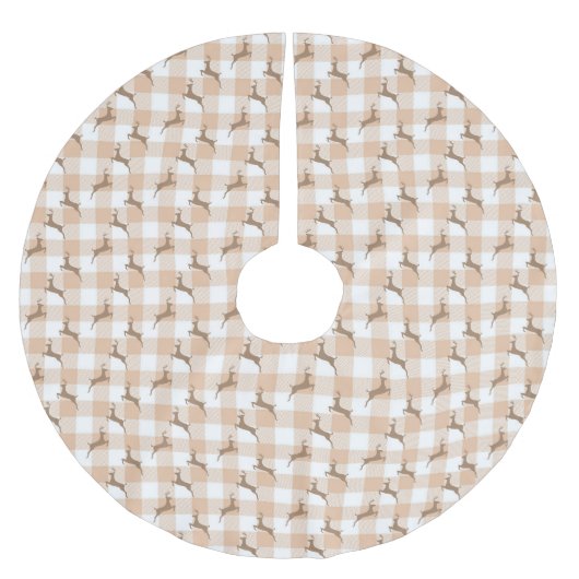 Stortstondige buffelstaart voor hertachtigen kerstboom rok (Voorkant)