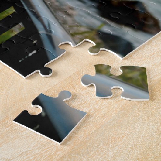 Stortvogel op de foto van de strand oceaan legpuzzel (Zijkant)