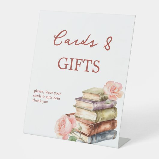 Story boek nieuw hoofdstuk vrijgezellenfeest gesch reclamebord met voetstuk (Voorkant)