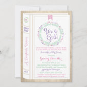 Story Book Baby shower Invitation Kaart (Voorkant)